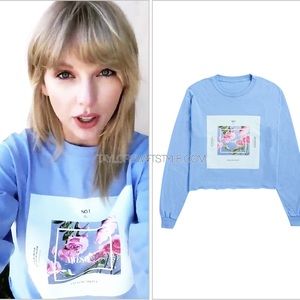 Taylor Swift ME! Long Sleeve Cropped Official Merch Lover Shirt